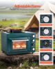 Outdoor Oven 2-in-1 Portable Gas Camping Stove Oven Combo Adjustable Fire