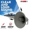5 Core PA Speaker 12" 35W Bull Horn Loud Audio Indoor Outdoor Speakers System 8Ohm Reflex Megaphone - UHC 300